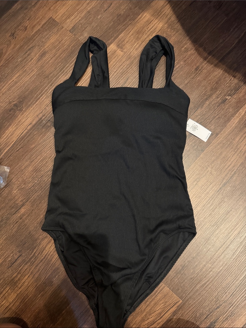 Old navy Ribbed Black One-Piece Swimsuit